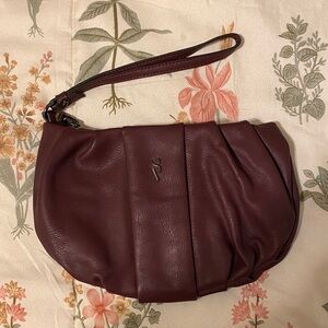 Vera Wang Deep Burgundy Wristlet